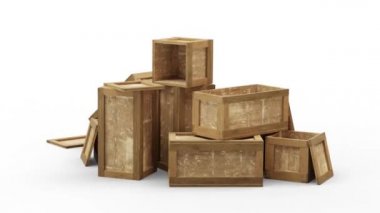 Açılmış Ulaşım Kutusunun farklı boyutlarda olması Beyaz Arkaplanda kaos yaratıyor