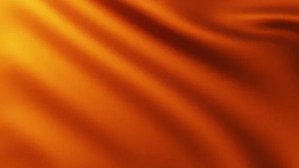 Große Orangefarbene Flagge Vollbildhintergrund Wind Mit Wellenmustern — Stockfoto