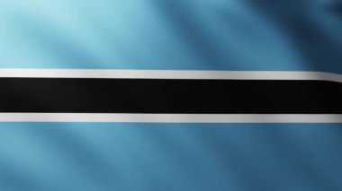 Büyük Botswana Bayrağı dalga desenleriyle rüzgarda dalgalanan tam ekran arka plan