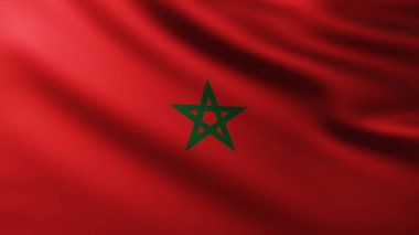 Büyük Fas Bayrağı dalga desenli tam ekran arkaplan