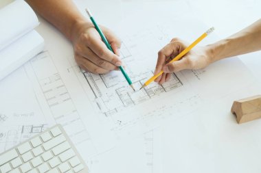 Mimari Proje ortak çalışma için Toplantı mühendisi 