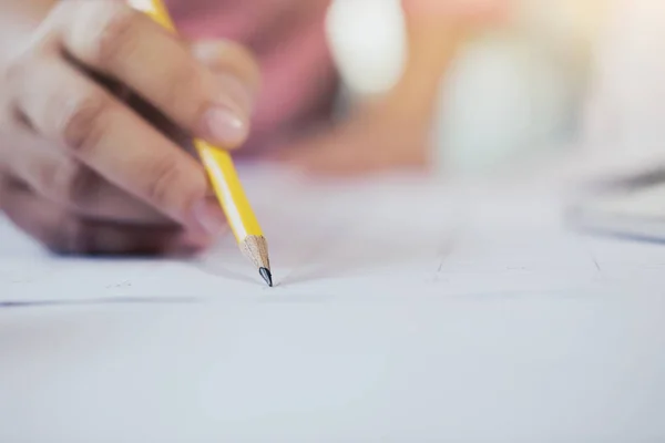 Het schrijven van nota, zaken en onderwijs concept. — Stockfoto