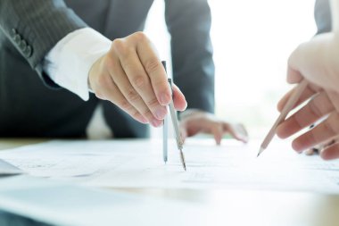 Mimari Proje ortak çalışma için Toplantı mühendisi.