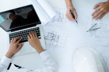 mimari proje için Toplantı mühendis. ortak çalışma