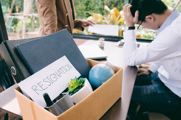 Renuncia del trabajador. Concepto de desempleo empresarial . —  Fotos de Stock