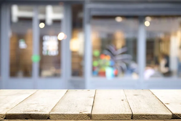 Empty wooden table for present product. — Stock Photo, Image