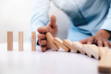 İş risk, strateji ve planlama kavramı fikir.