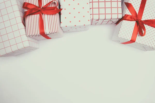 Christmas, Birthday, New Year gift boxes . — стоковое фото