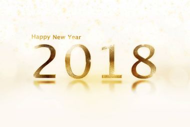 Happy New Year Banner 2018 numaraları ile