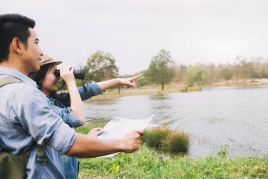 Yeni dağ bulma dürbün ile çift yol