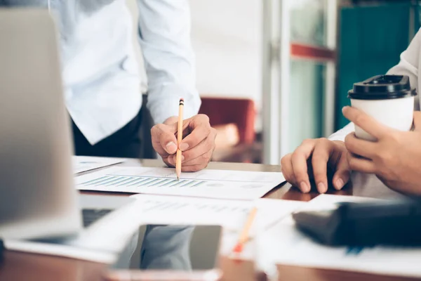 Business Team Närvarande Investerare Arbetar Nytt Start Projekt Finance Möte — Stockfoto