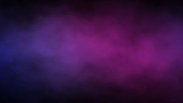 Siyah arkaplanda soyut çok renkli sis ve duman. 