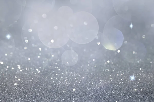Sparkling Silver Boek and Glitter Background — Stock Photo, Image