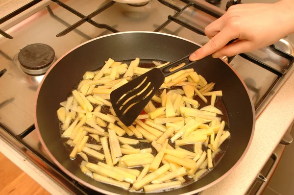 Stekpommes frites — Stockfoto