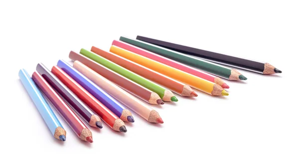 Colored crayons isolated — Stock Photo, Image