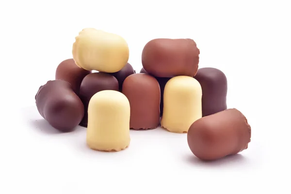 Chocolade coated marshmallow — Stockfoto