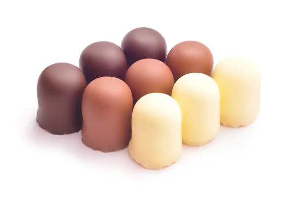 Marshmallow ricoperto di cioccolato — Foto Stock