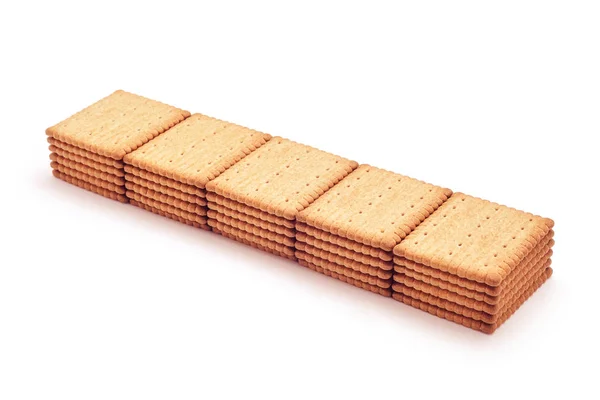 Butter biscuits isolated — Stock Photo, Image