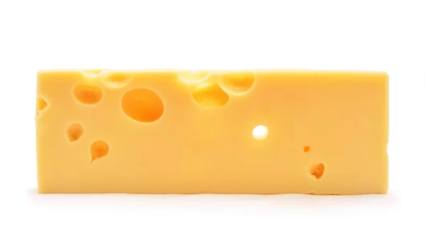 Sýr ementál izolovaných na bílém pozadí — Stock fotografie
