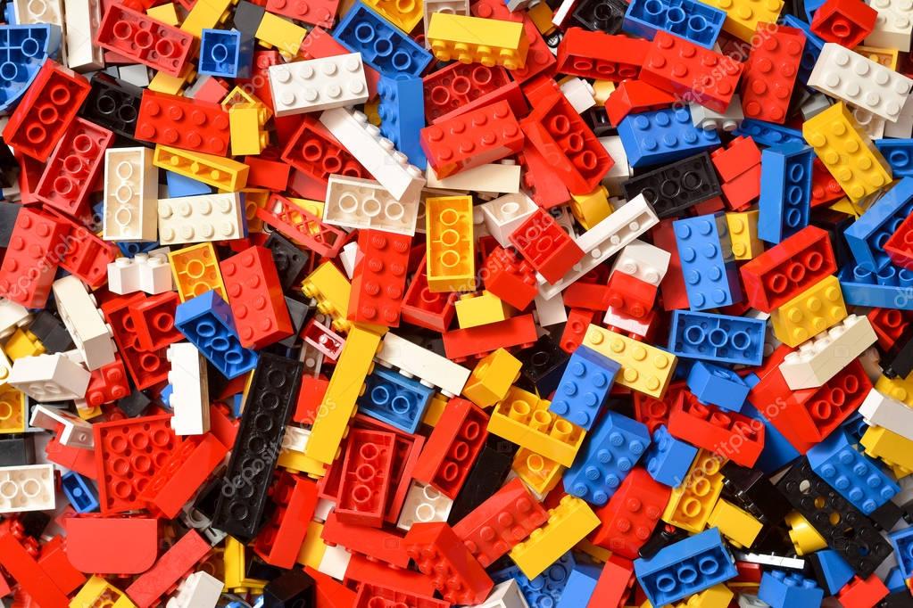 Lego pezzi di sfondo — Foto Editoriale Stock © cristi180884 #176924962