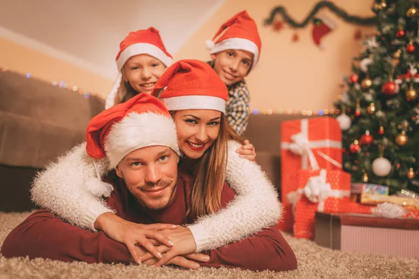 가족 크리스마스 시간 — 스톡 사진