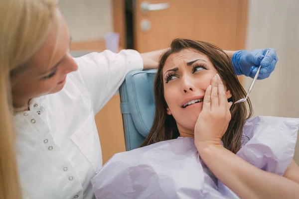 Girl with Toothache — Stock Photo, Image