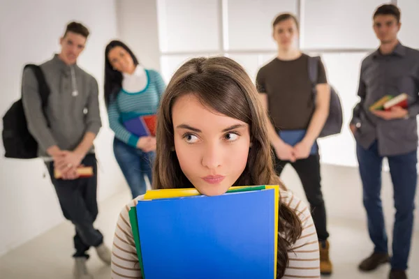 Beautiful young students — Stock Photo, Image