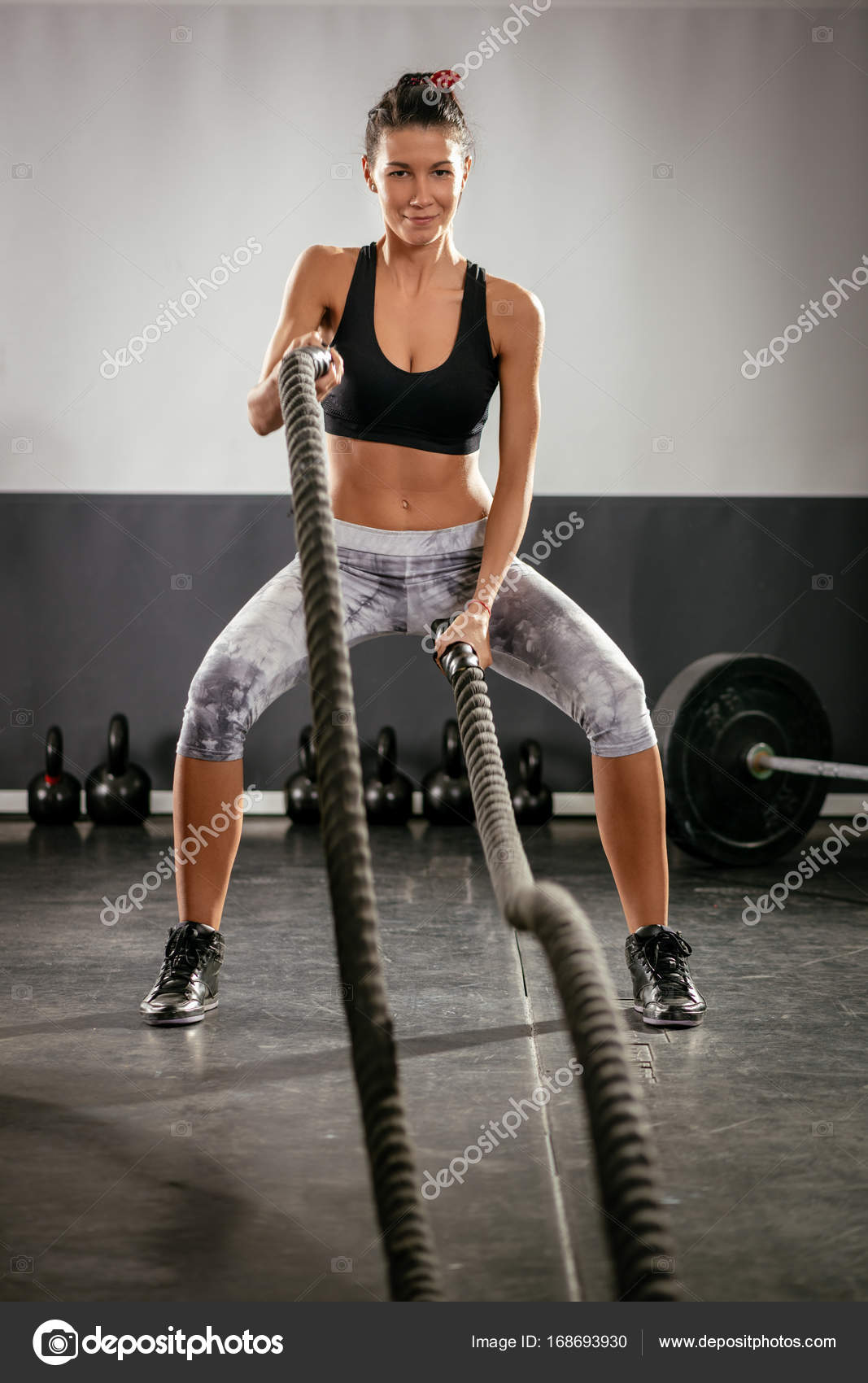 Crossfit Rope Training — Stock Photo © MilanMarkovic #168693930