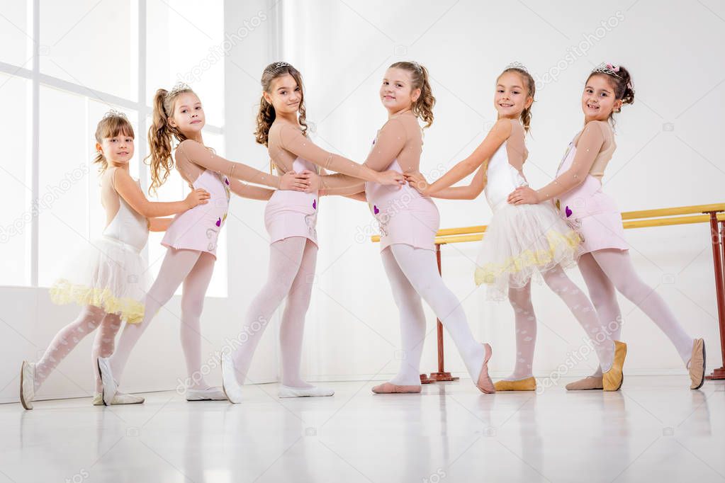 Little Girls in ballet class