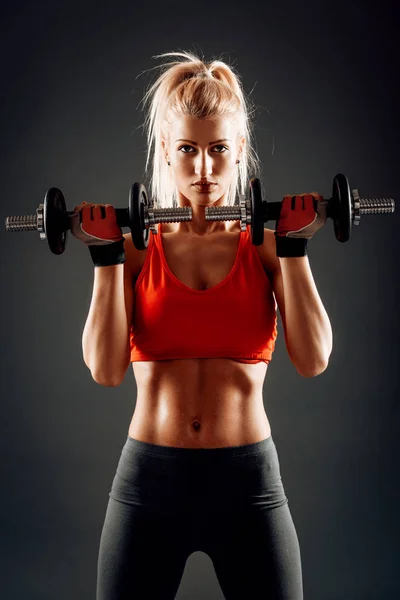 Athletic Girl exercising — Stock Photo, Image