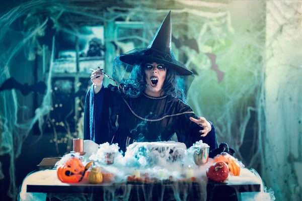 Witch Sends Evil Makes — Stock Photo, Image