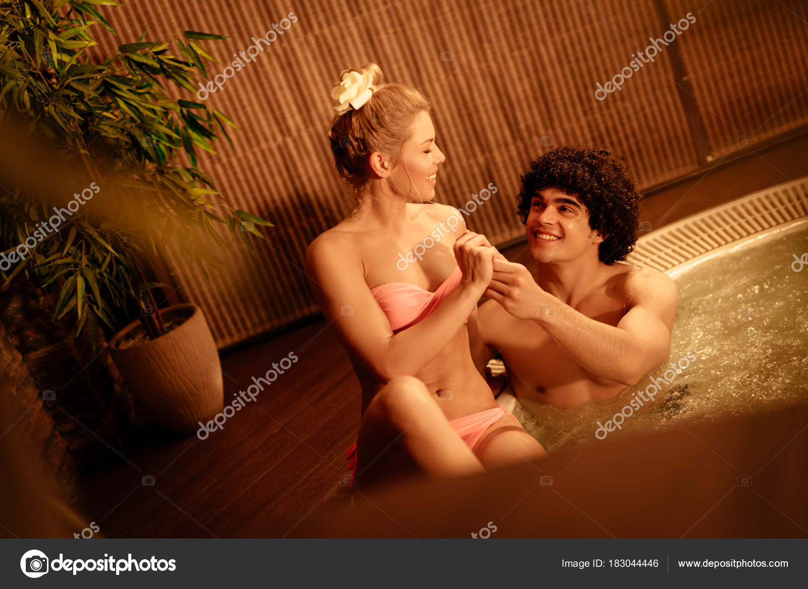 Beautiful Young Couple Enjoying Spa Centre Stock Photo by ©MilanMarkovic  183044446
