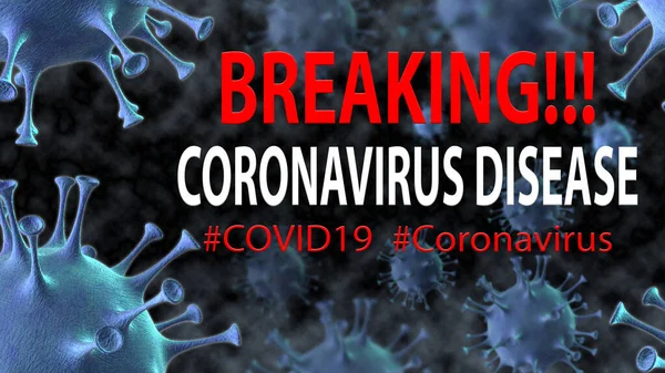 Coronavirus 2019 Ncov Novo Conceito Coronavírus Responsável Pelo Surto Gripe — Fotografia de Stock