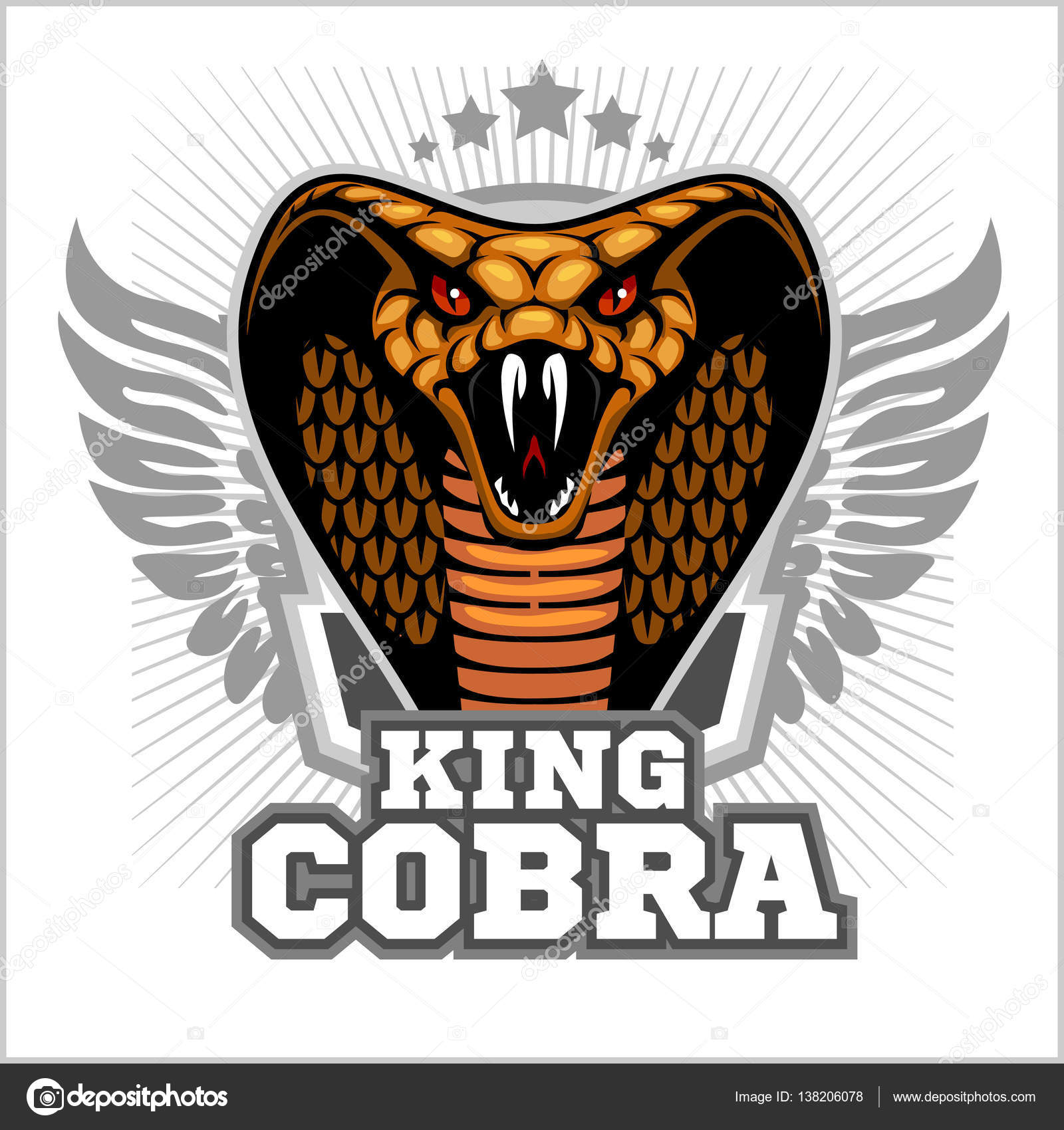 Download Clipart: king cobra snake | King cobra - mascot template ...