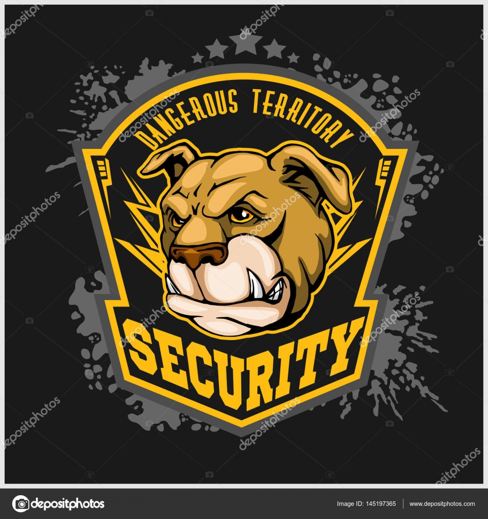Bulldog head mascot - security emblem. — Stock Vector © Digital-Clipart ...