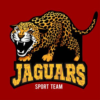 Jaguar mascot - emblem for sport team vector