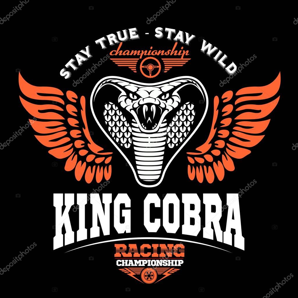 Download Clipart: king cobra | Biker patches King cobra — Stock ...