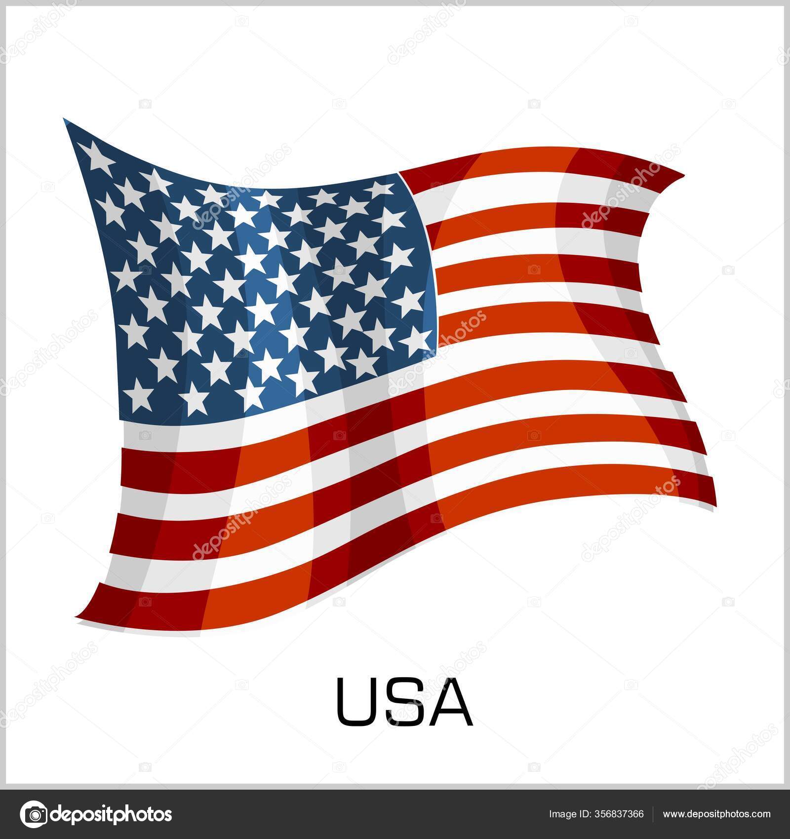 アメリカ国旗 アメリカ国旗ベクトルイラスト ストックベクター C Digital Clipart