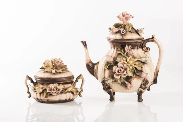 Vintage tea pot set Stock Picture