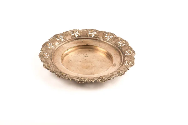 Vintage round tray — Stock Photo, Image