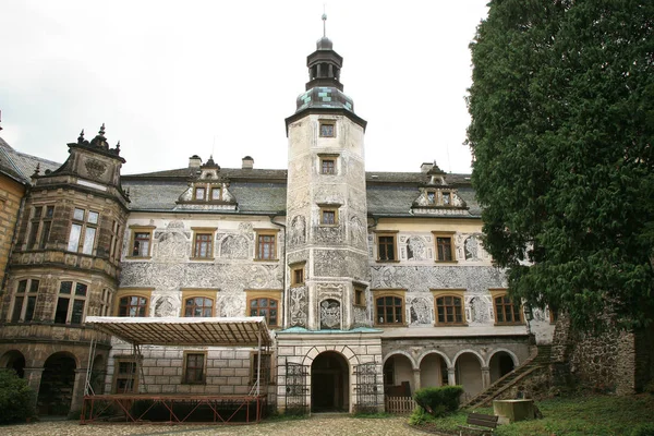 Castelo de Frydlant na República Checa, Tchecoslováquia — Fotografia de Stock