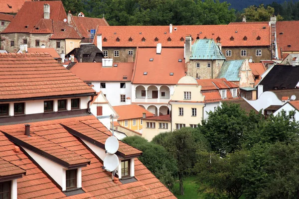 Oude stad van Cesky Krumlov, Tsjechië, erfgoed Unesco. — Stockfoto