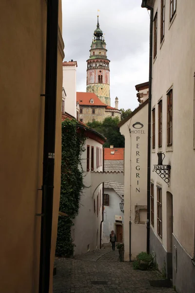 Castillo en Cesky Krumlov, República Checa, Chequia, Patrimonio Unesco . —  Fotos de Stock