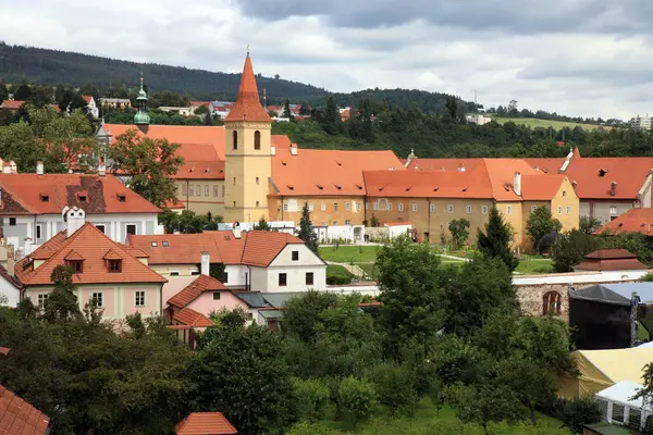 Kasteel van Cesky Krumlov, Tsjechië, Tsjechië, erfgoed Unesco. — Stockfoto