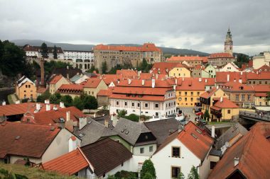 Old Town Cesky Krumlov, Çek Cumhuriyeti için Panoraması