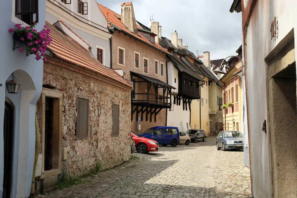 Oude stad van Cesky Krumlov, Tsjechië, erfgoed Unesco. — Stockfoto
