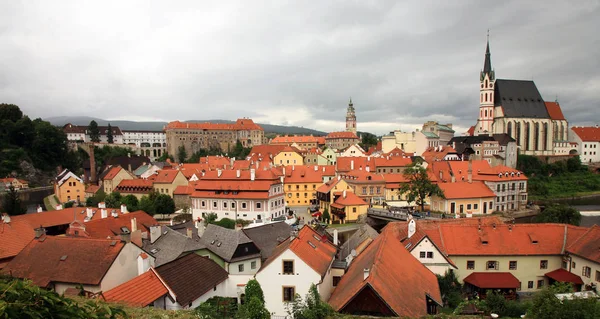 Panorama de la vieille ville de Cesky Krumlov, République tchèque — Photo