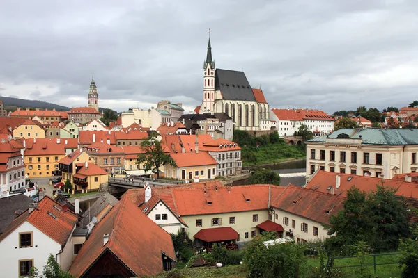 Panorama de la vieille ville de Cesky Krumlov, République tchèque — Photo