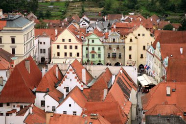 Cesky Krumlov Cesky Krumlov Castle, Çek Cumhuriyeti tarihi kent manzaralarını