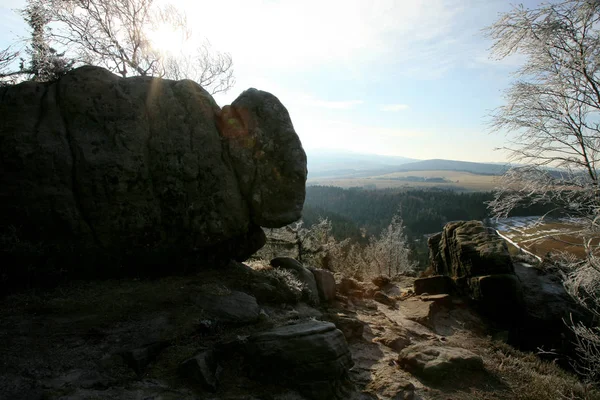 Naroznik Pico Con Mirador Las Montañas Mesa Gory Stolowe Parque —  Fotos de Stock